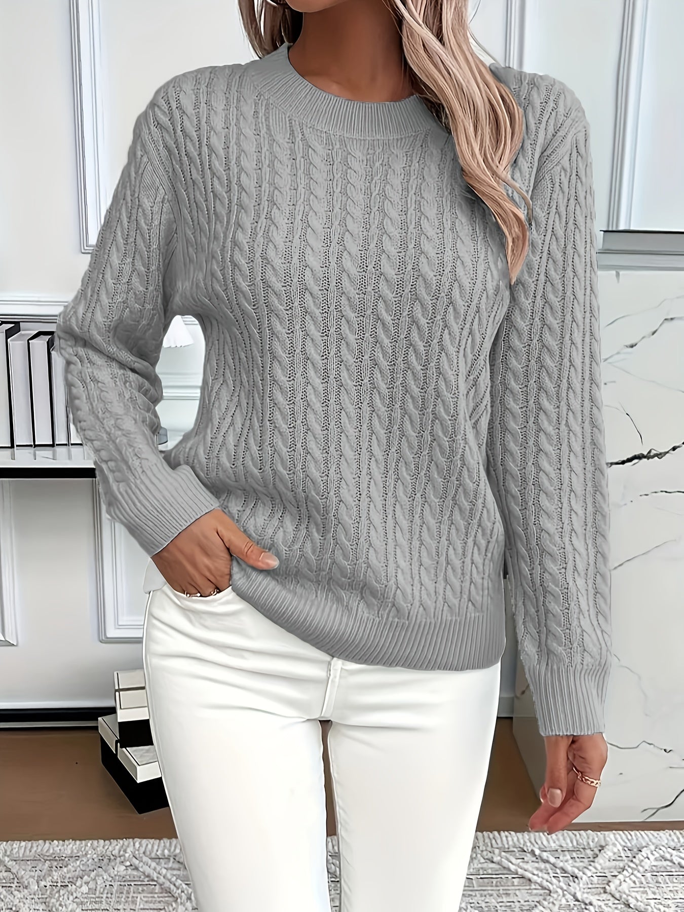 BERNILA – Eleganter Damen-Kabelpullover