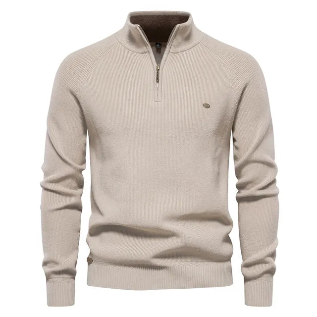 Herrenpullover Kiro – Strick & Zip