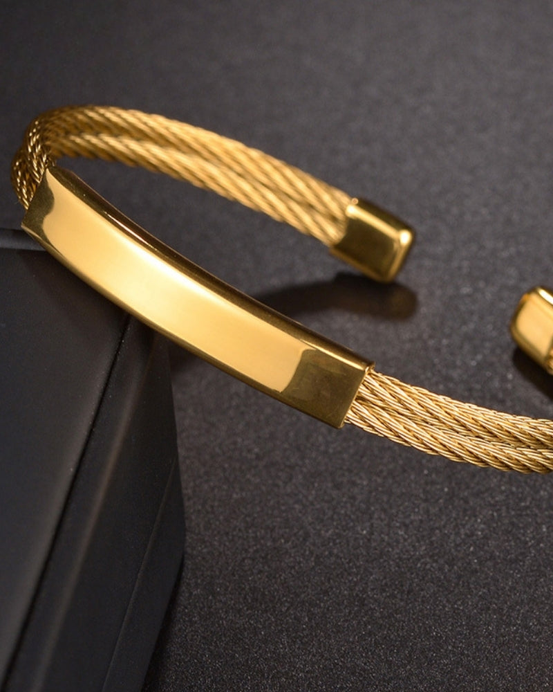 Torque Kabel-Armreif – modern & maskulin