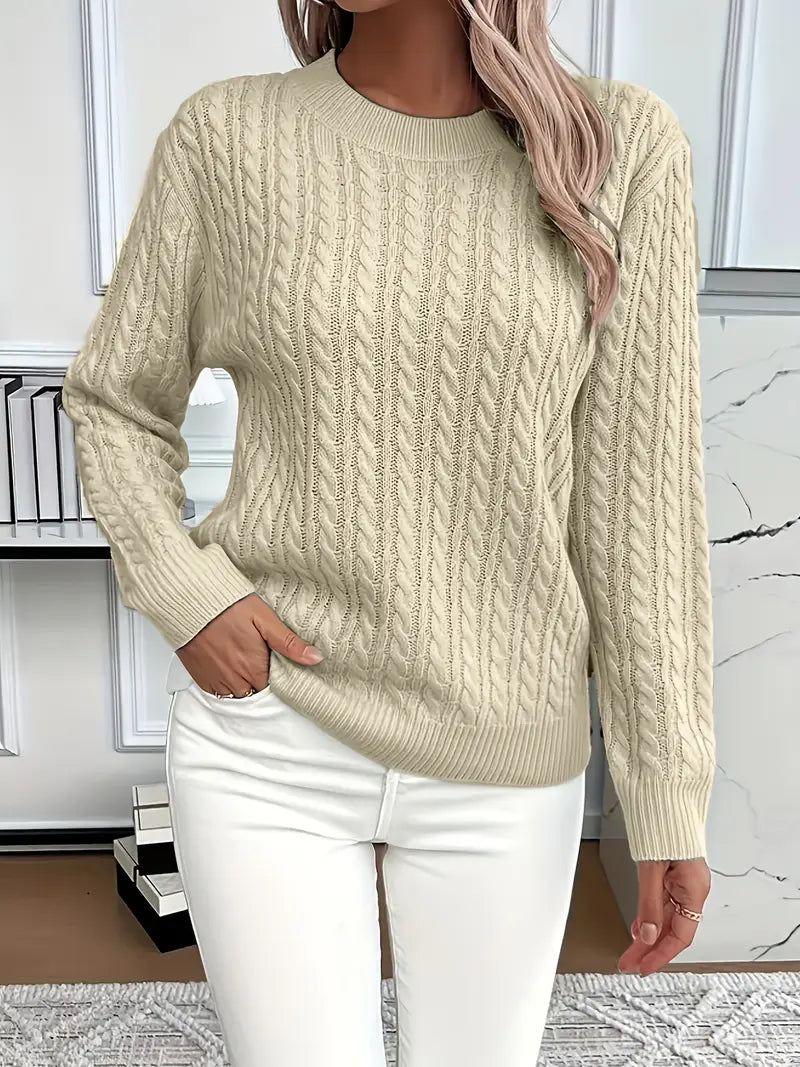 BERNILA – Eleganter Damen-Kabelpullover