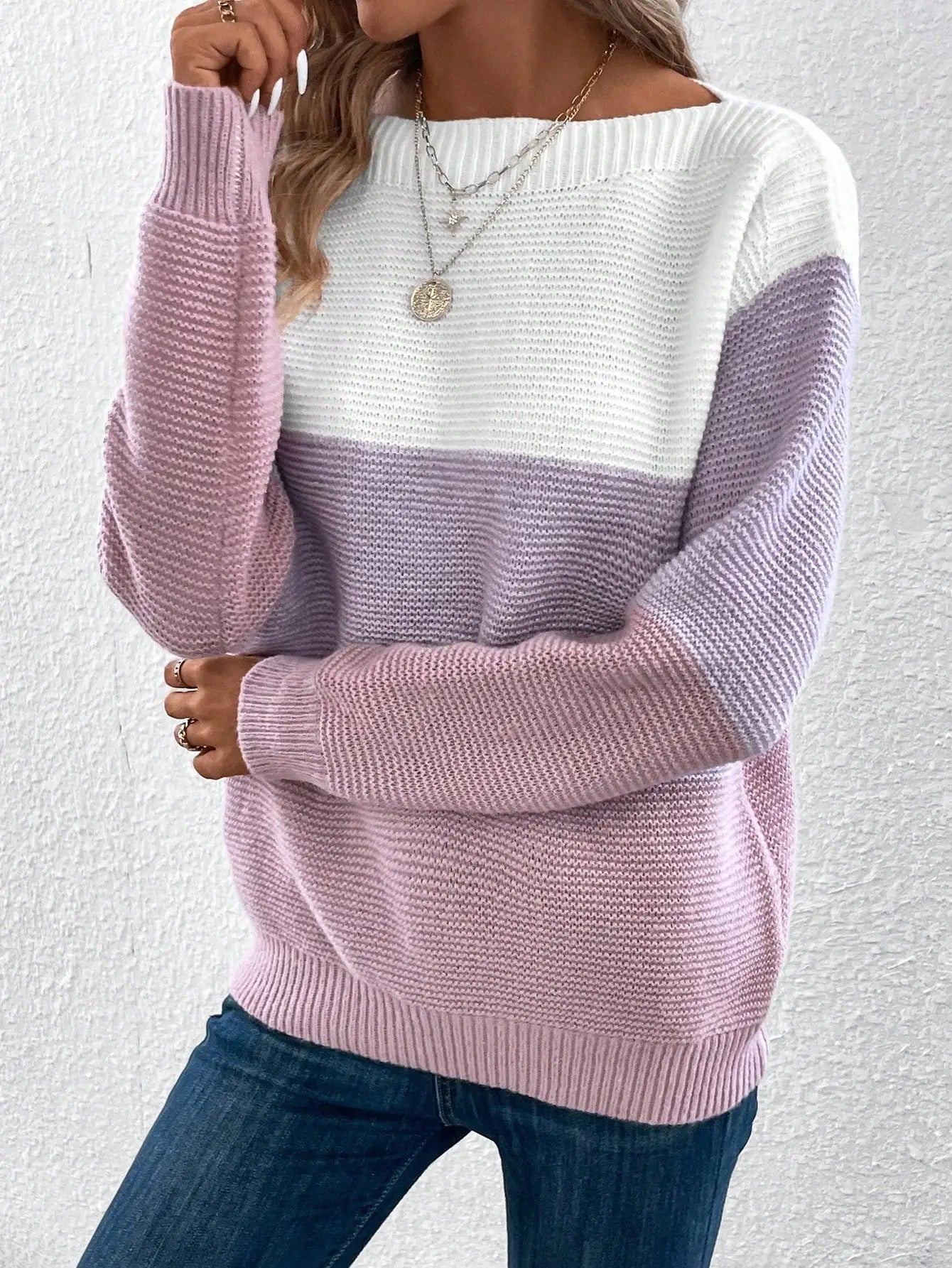 Émilie | Tri-Color Sweater