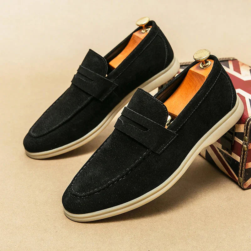 Firenze Chic Suede Loafers
