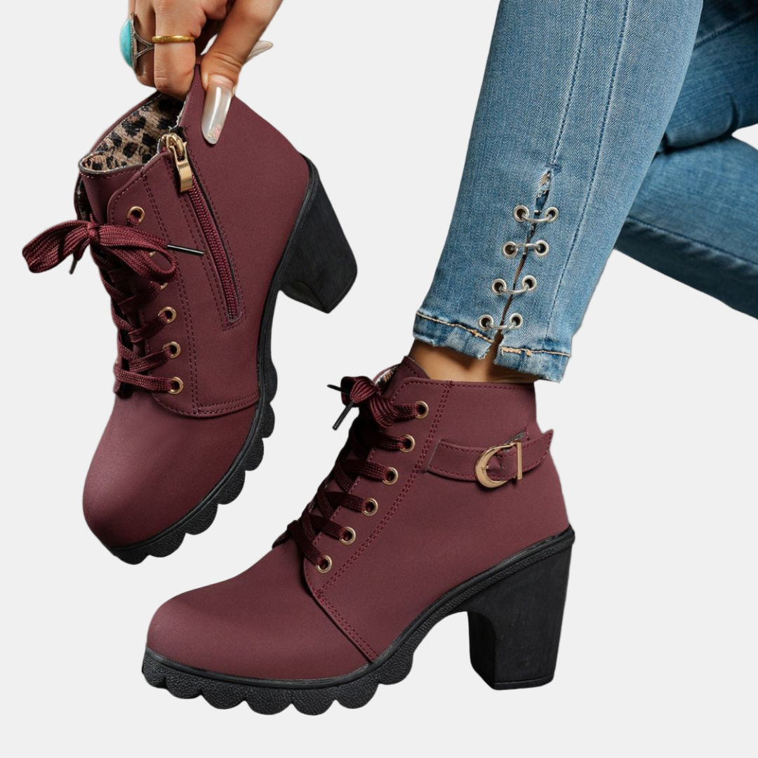 Maisie | Casual Heeled Ankle Boots