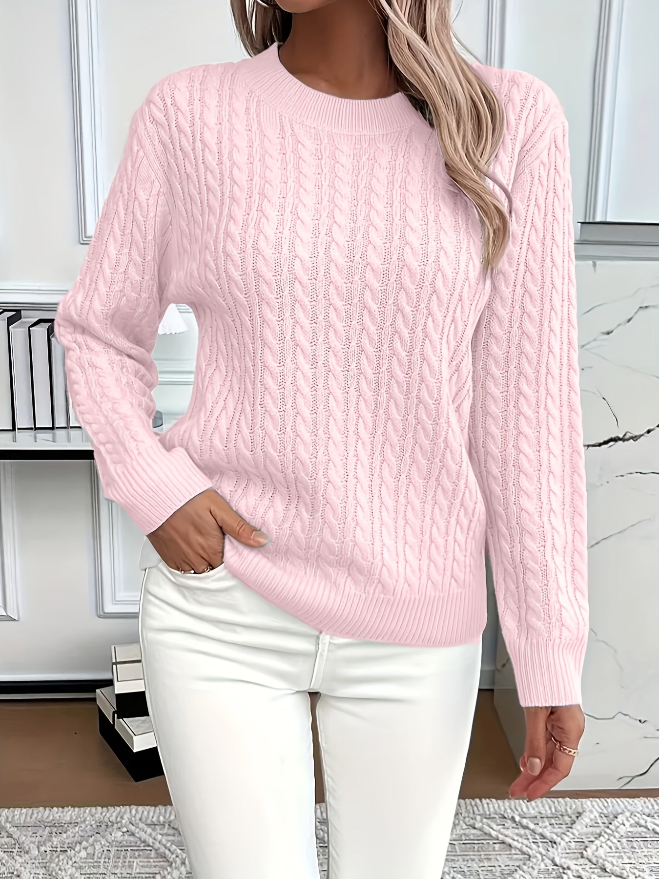 BERNILA – Eleganter Damen-Kabelpullover