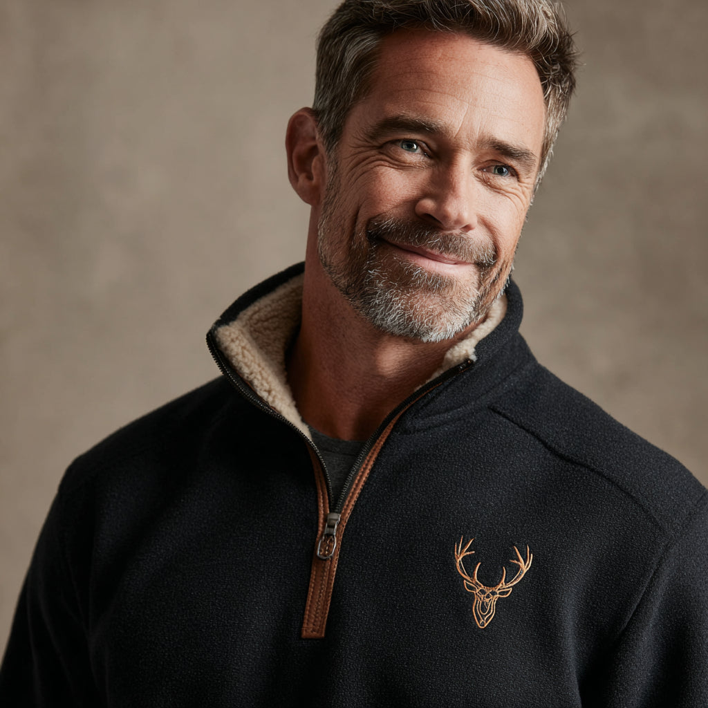 Arthur | Nordischer Pullover mit Hirschmotiv