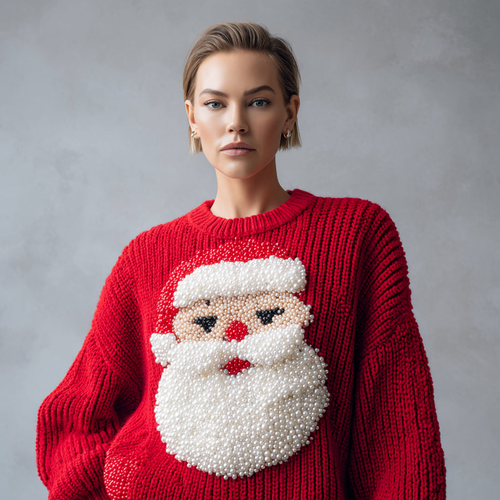 Isa Festlicher Santa-Pullover